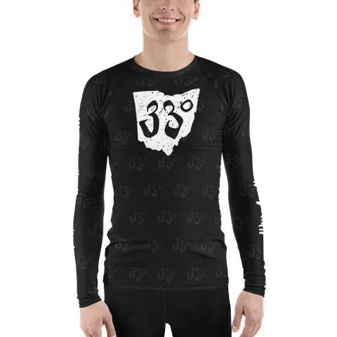 33 Long Sleeve Rash Guard, Black