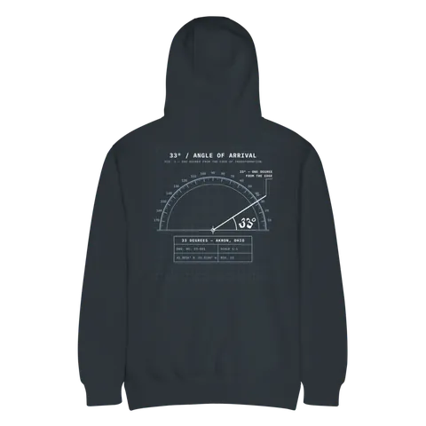 Blueprint / Angle of Arrival Hoodie, Navy
