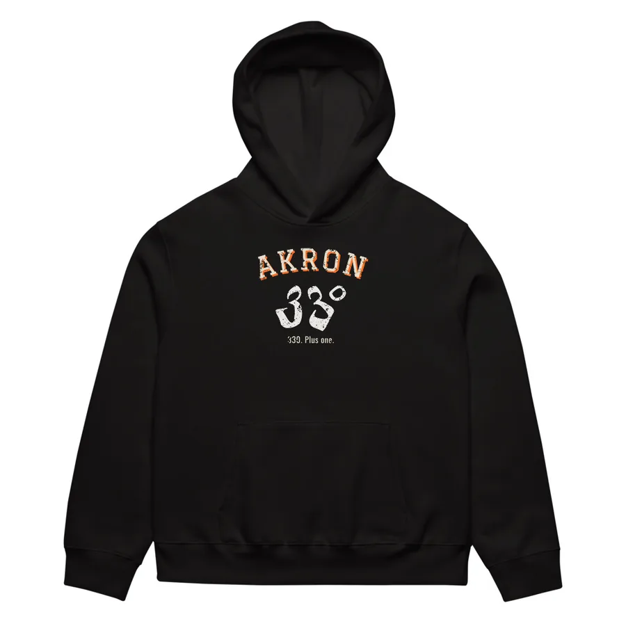 Collegiate Arch Heavyweight Hoodie, Black