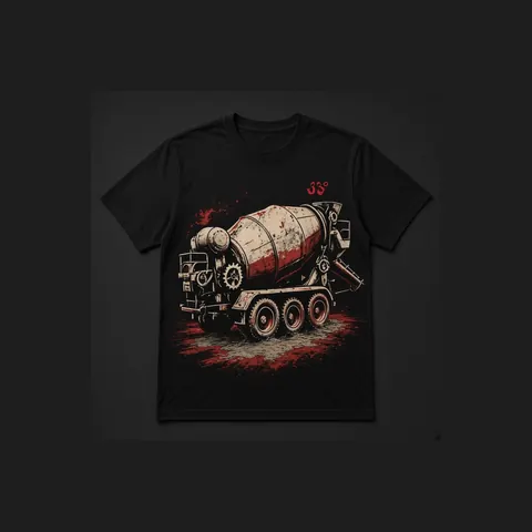 Concrete Mixer Tee, Black