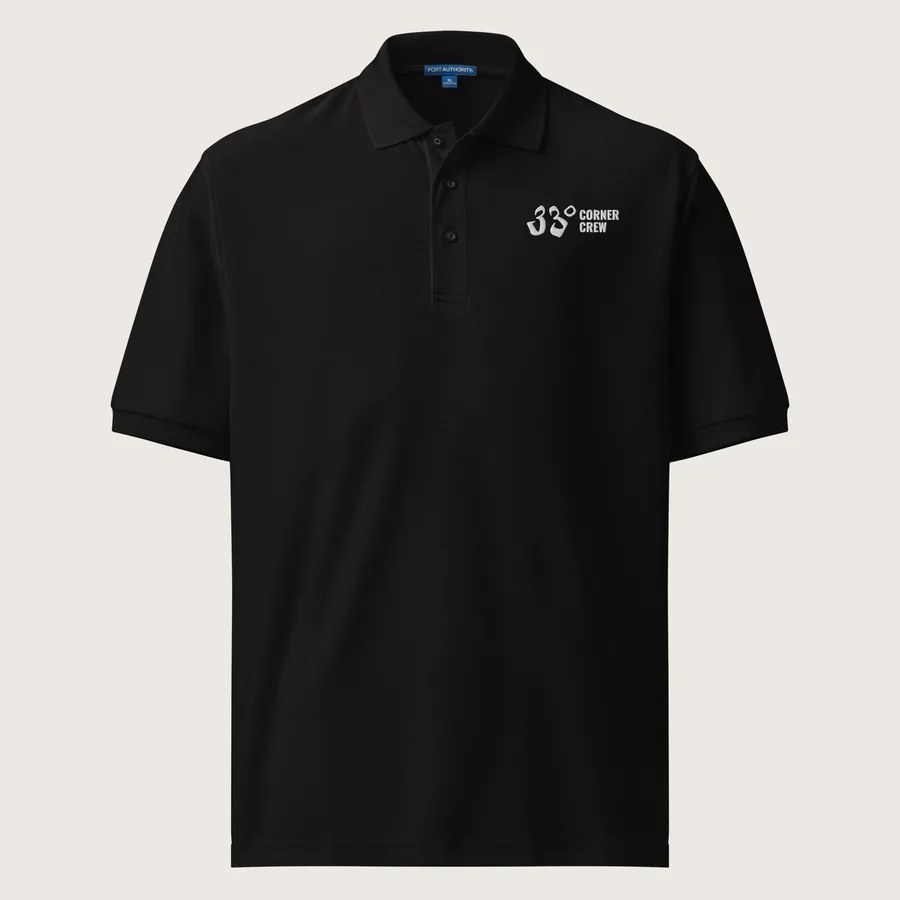 Corner Crew Coach Polo, Black