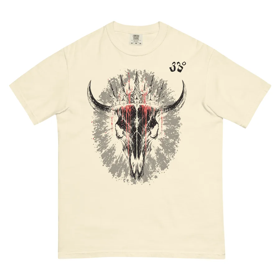 Crowned Skull Tee, Bone
