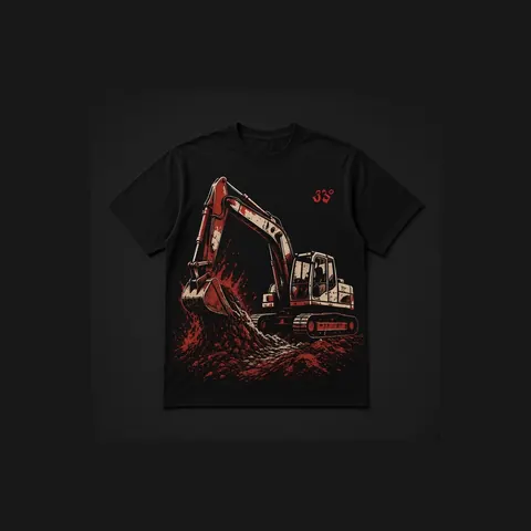 Excavator Tee, Black