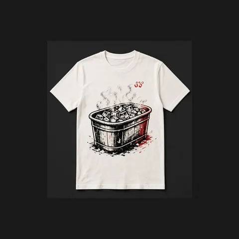 Ice Bath Tee, Bone