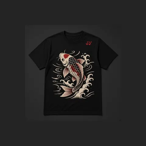 Koi Tee, Black