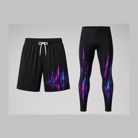 Neon City Set, Black / neon