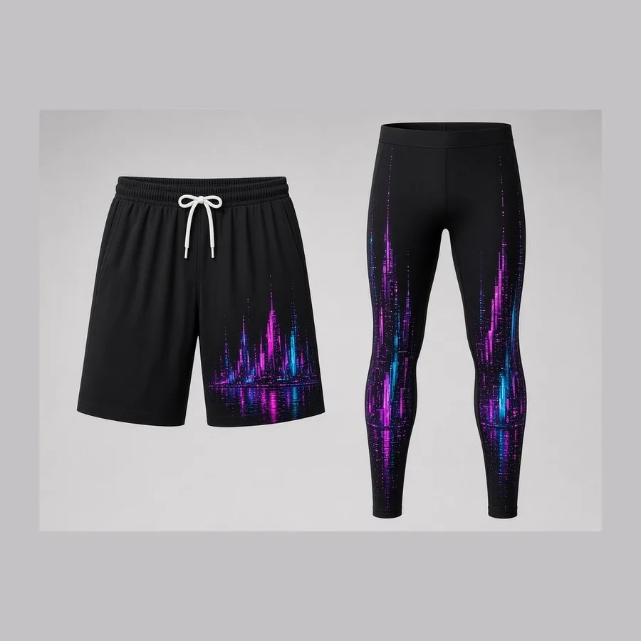Neon City Set, Black / neon