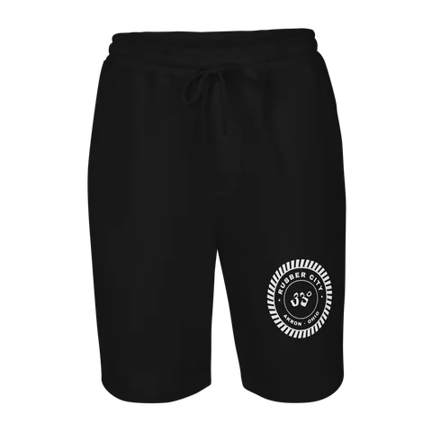Rubber City Fleece Shorts, Black