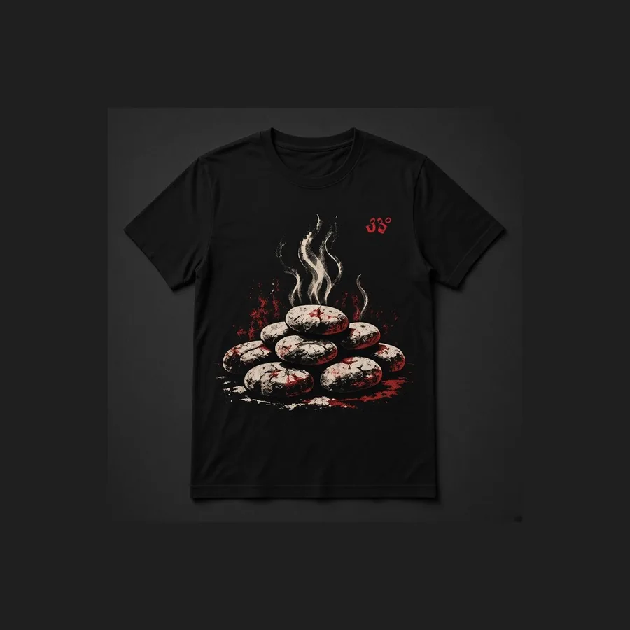Sauna Stones Tee, Black
