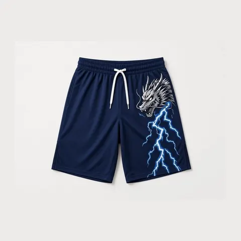 Storm Dragon Shorts, Navy / electric blue