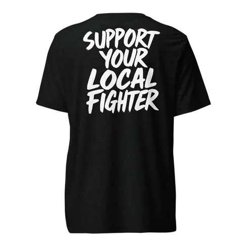 Support Your Local Fighter Tee, Black