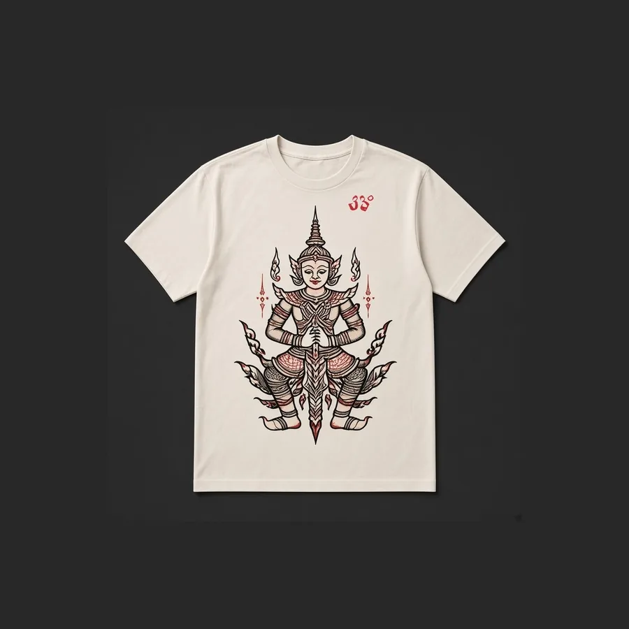 Thai Warrior Tee, Bone