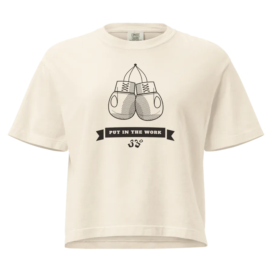 The Gloves Women's Boxy Tee, Ivory