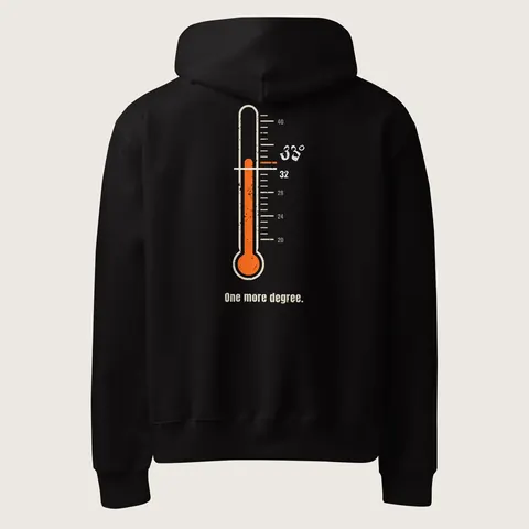 Thermometer Heavyweight Hoodie, Black