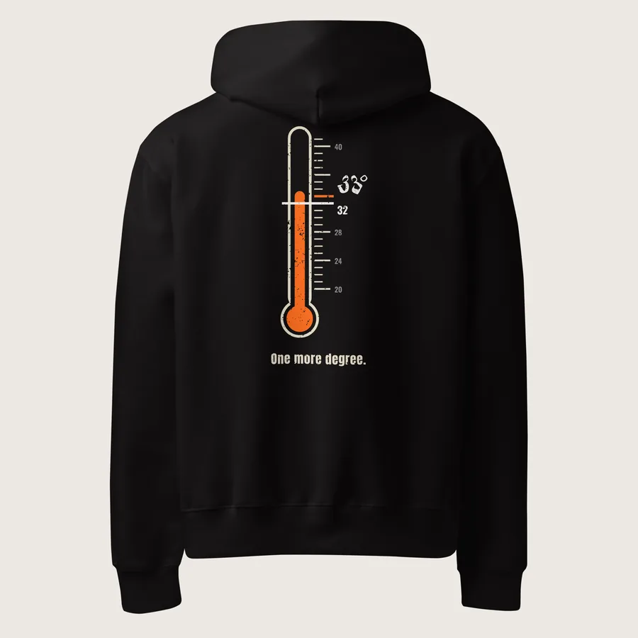 Thermometer Heavyweight Hoodie, Black