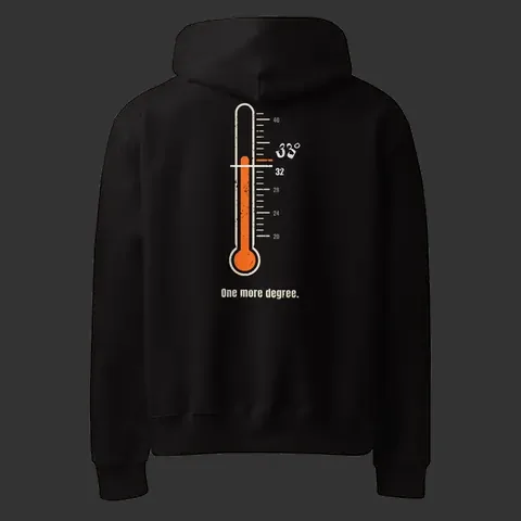 Thermometer Heavyweight Hoodie, Black