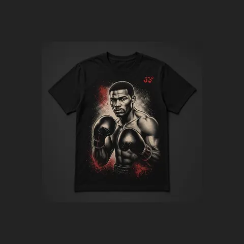 Vintage Boxer Tee, Black