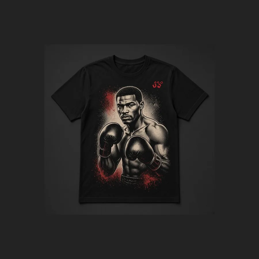 Vintage Boxer Tee, Black