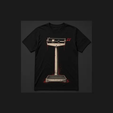 Weigh-in Scale Tee, Black