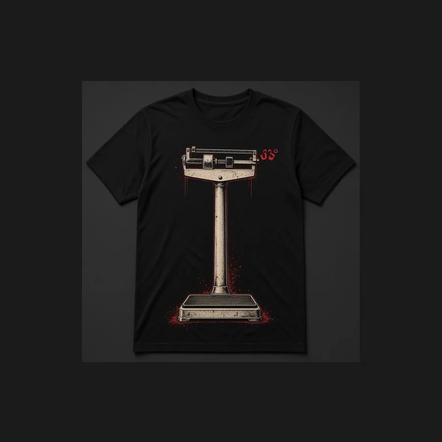 Weigh-in Scale Tee, Black